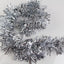 20 X Christmas Tinsel Thin Xmas Garland Tree Decorations - Silver
