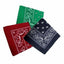 20 X Paisley Bandana Cotton Head Wrap Neck Scarf Assorted Colours Black Red
