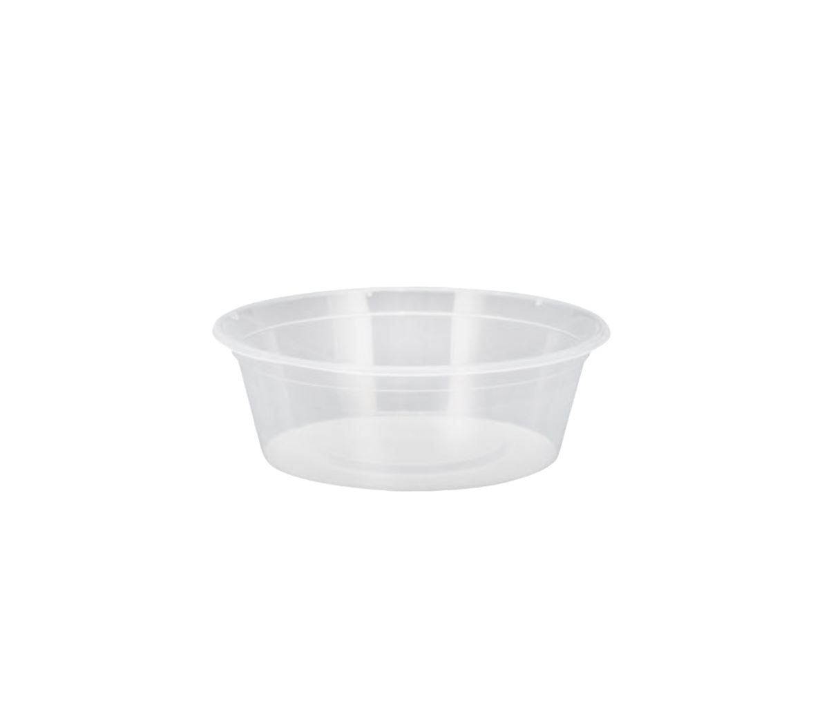 200 X Round Containers 225Ml Clear With Lids Salad Fruit Sauce Food Containers