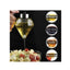 200ml Oil Honey Dispenser - Syrup Sauce Glass Pourer - Diamond Pot and Stand