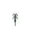 24 X 150mm Metal Squid Spike Jigs Stainless Steel Extra Large Dual Hook 25mm