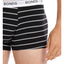 24 X Bonds Mens Guyfront Trunks Underwear Black / Grey Stripe