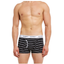 24 X Bonds Mens Guyfront Trunks Underwear Black / Grey Stripe