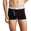 24 X Bonds Mens Guyfront Trunks Underwear Black / Grey Stripe