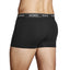 24 X Bonds Mens Guyfront Trunks Underwear Black/Grey/Grey Stripe