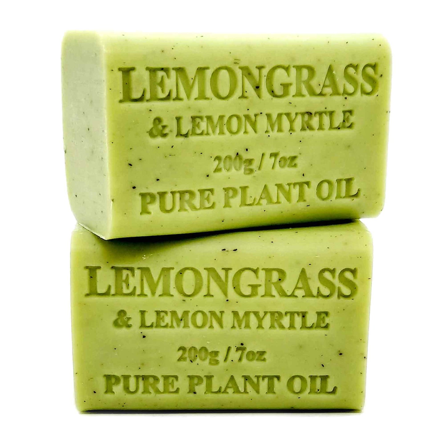 Orku 2 x 200g Plant Oil Soap Bars Lemongrass Lemon Myrtle Australian Made