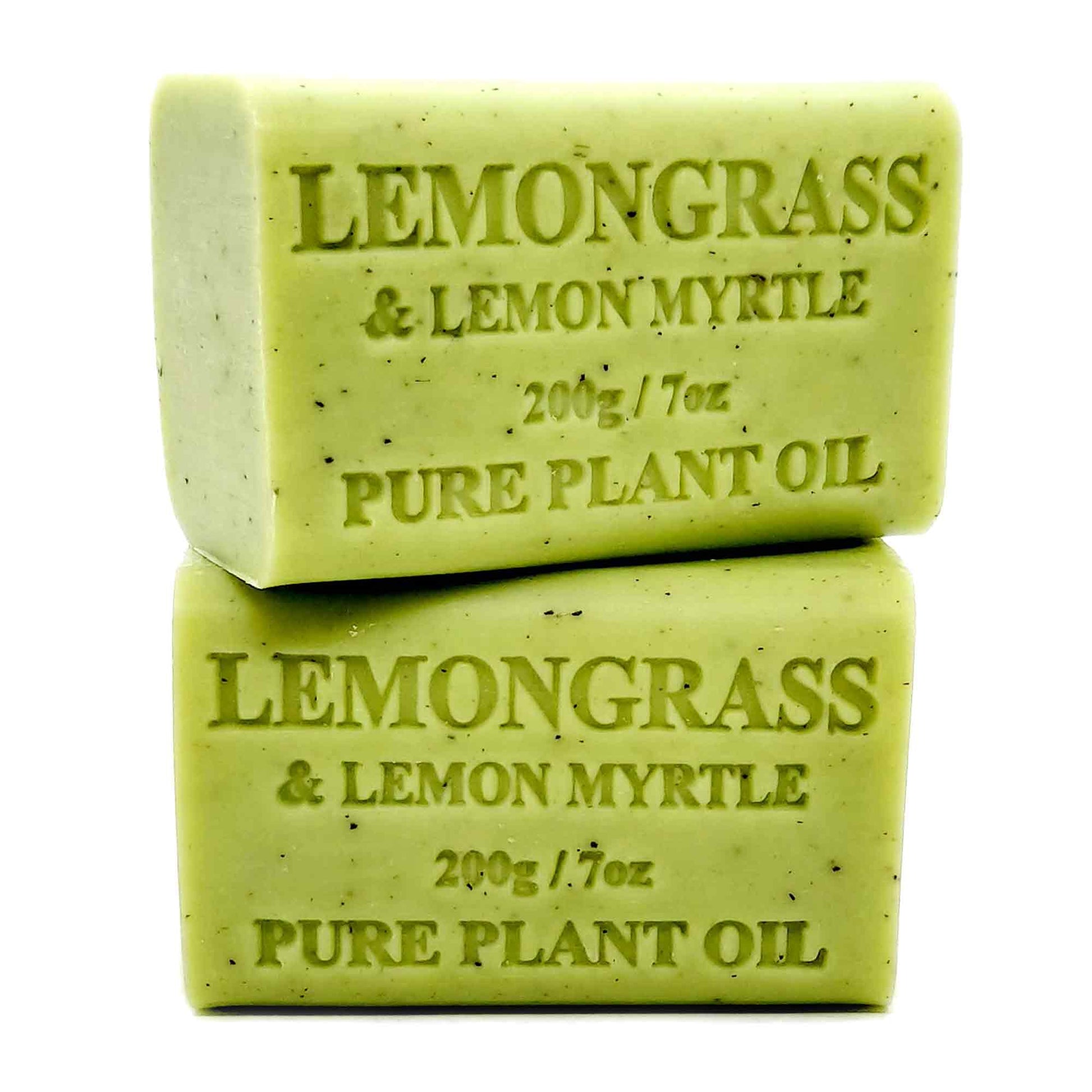 Orku 2 x 200g Plant Oil Soap Bars Lemongrass Lemon Myrtle Australian Made