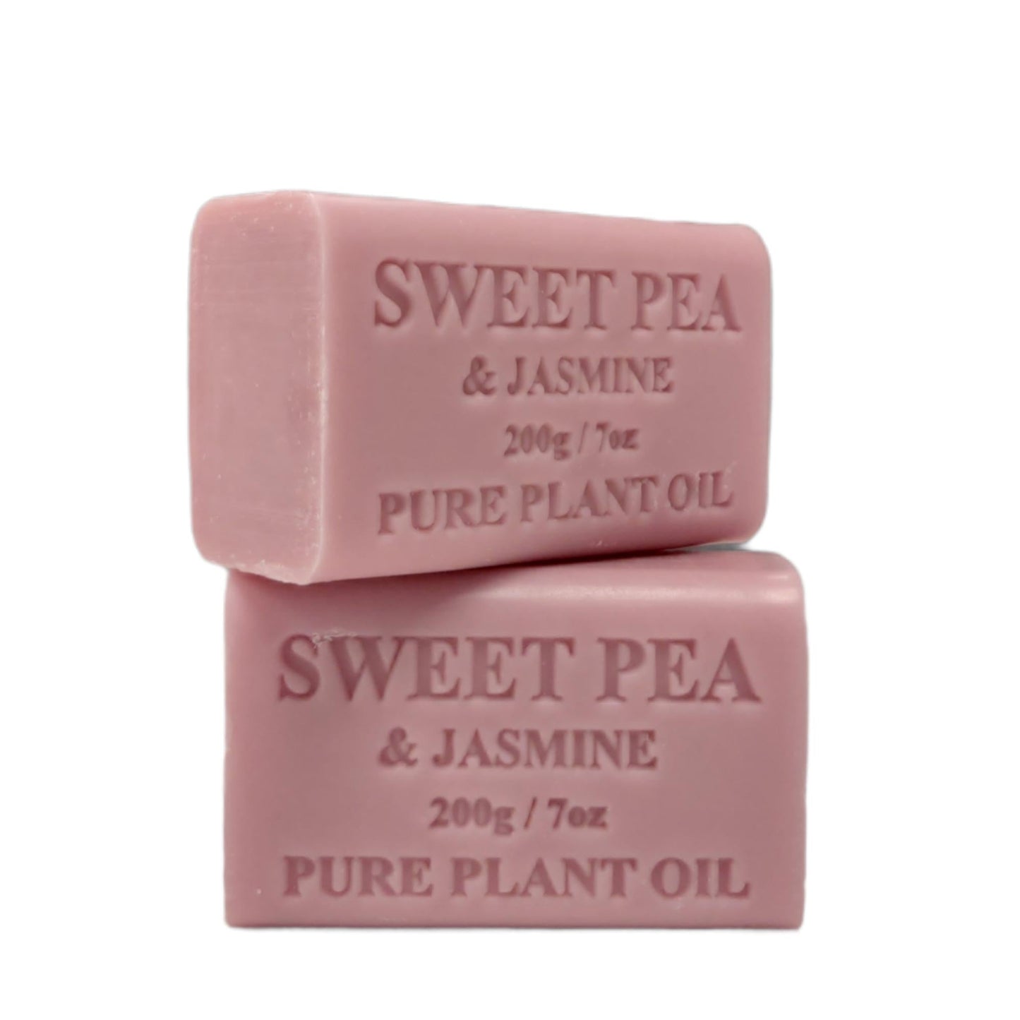Orku 2x 200g Plant Oil Soap Sweet Pea Jasmine Scent Natural Vegetable Bar