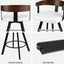 2x Artiss Bar Stools Swivel Kitchen Chairs Metal Legs Bentwood Counter White PU