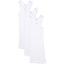 3 Pack X Bonds Baby Ribbed Singlets Vest White
