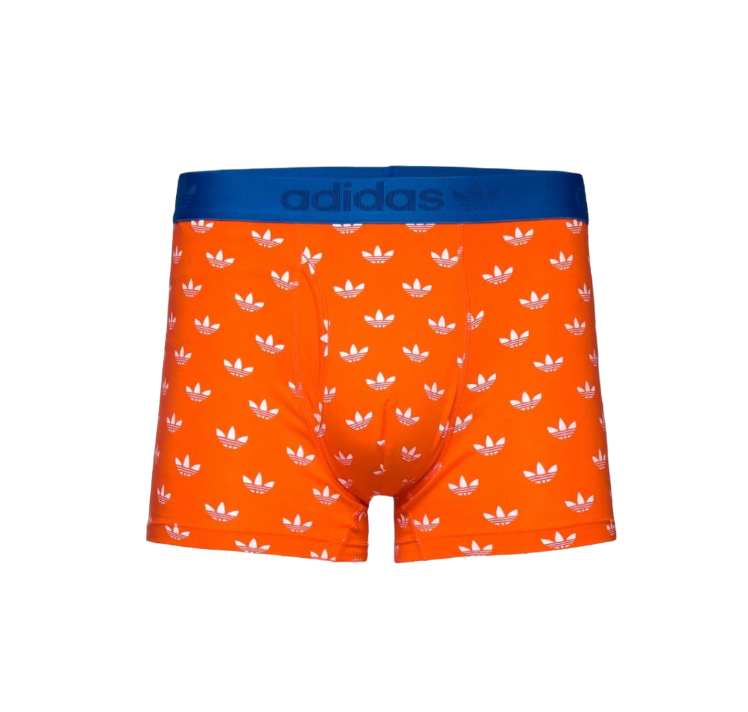3 x Adidas Mens Multi Coloured Trunks Cotton Flex Comfort Everyday Underwear