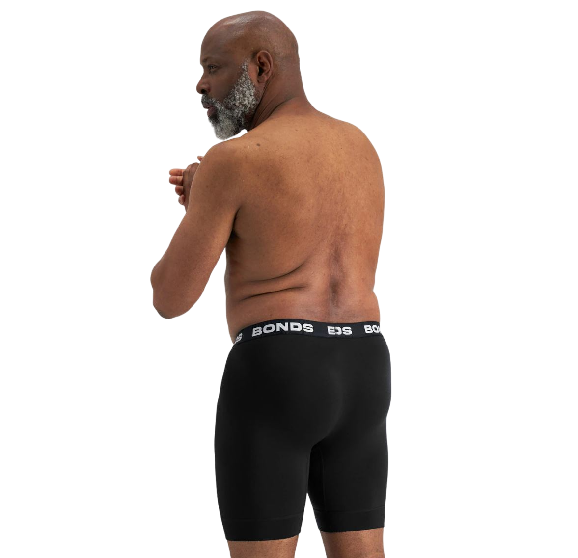 3 x Bonds Mens Total Package Long Trunks Underwear Undies Black