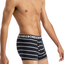 3 x Mens Bonds Everyday Trunks Underwear Black Stripe / Charcoal / Black