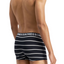 3 x Mens Bonds Everyday Trunks Underwear Black Stripe / Charcoal / Black