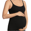 3 x Womens Bonds Maternity Hidden Support Singlet Pregnancy Bumps Black