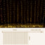 3X6M Christmas Lights Curtain Light Warm White 600 LED Jingle Jollys
