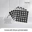 4 Tier Metal Spice Rack + 28 Glass Jars - Kitchen Pantry Herb Storage Organiser