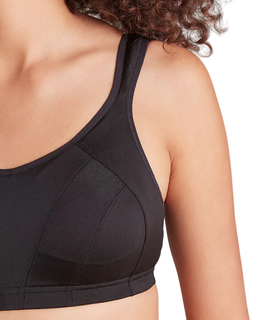 4 x Berlei Womens Extreme Impact Non-Contour Crop Sports Bra - Black