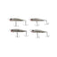 4 x Fishing Lures Hardbody 70mm Whiting Popper Bream Flathead Poppers Topwater