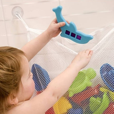 4 x White Baby Kids Bath Toys Holder Organiser Hanging Large Bag