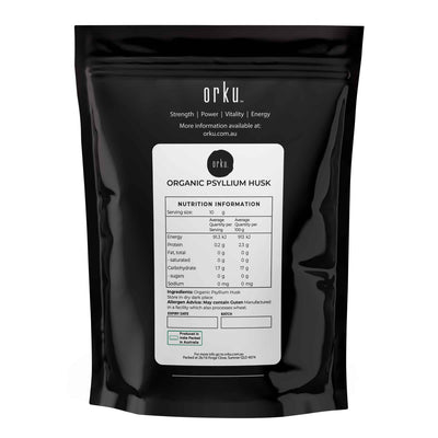 400g Organic Psyllium Husk - Bag Isabgol Ispaghula Natural Fibre Source