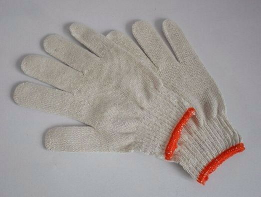48 Pairs Pack X White Red Work Poly/Cotton General Purpose Elastic Yarn Gloves