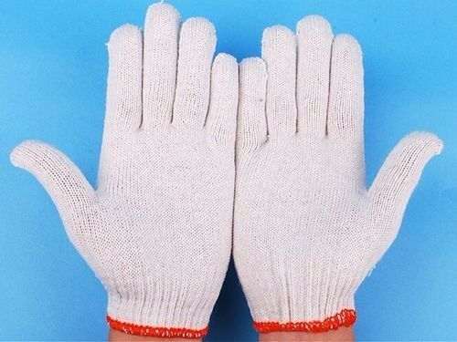 48 Pairs Pack X White Red Work Poly/Cotton General Purpose Elastic Yarn Gloves