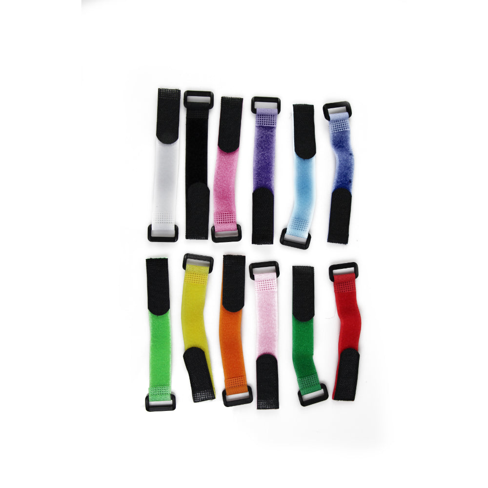 48 X Fishing Rod Tie Straps Tackle Wrap Band Pole Holder Fastener Fish Strap