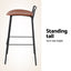 4x Artiss Bar Stools Kitchen Counter Dining Chair Metal Brown