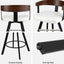 4x Artiss Bar Stools Swivel Kitchen Chairs Metal Legs Bentwood Counter White PU