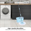4x Kitchee Microfibre Mop Head Replacement for Kitchee Spin Mop - White Round