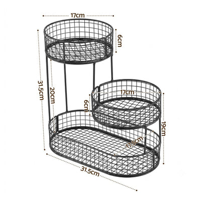 5-Star Chef Fruit Basket Bowl Space Saving Kitchen Food Storage Organiser