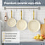 5-star Chef Frying Pan 3PCS Shades Frypan Set Ceramic Coating Multi Colour