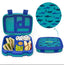 5 x Bentgo Kids Prints Lunch Box Container Storage Shark (Blue/Teal)