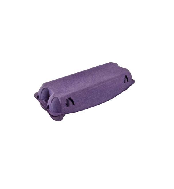50 Recyclable 12-Egg Egg Cartons Full Dozen - Brown / Charcoal / Green / Purple