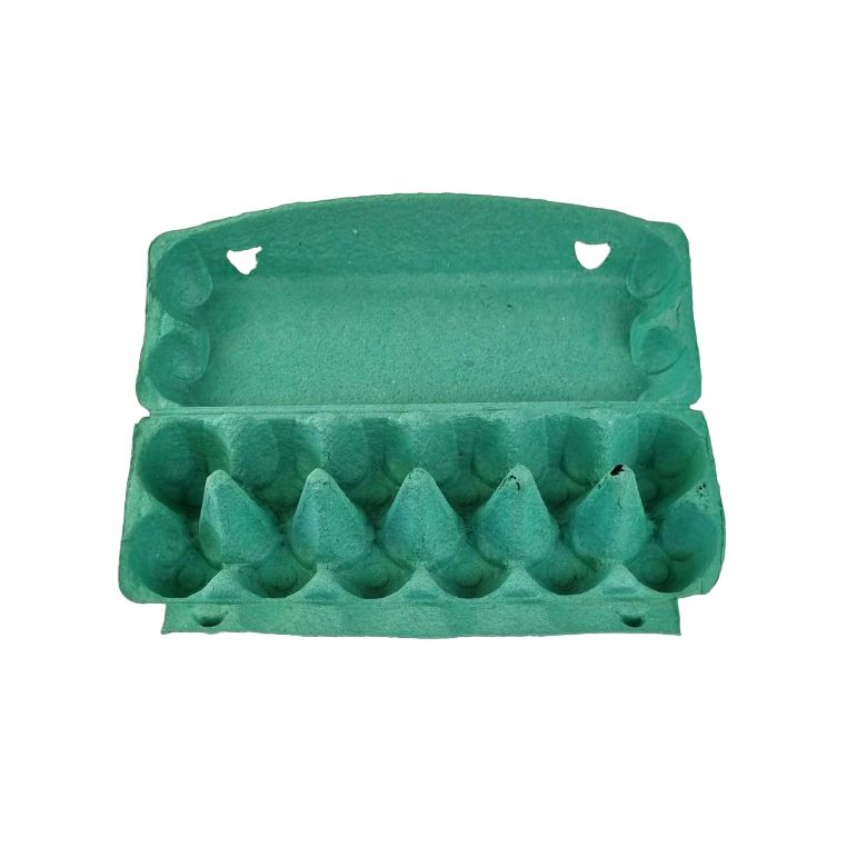 50 Recyclable 12-Egg Egg Cartons Full Dozen - Brown / Charcoal / Green / Purple