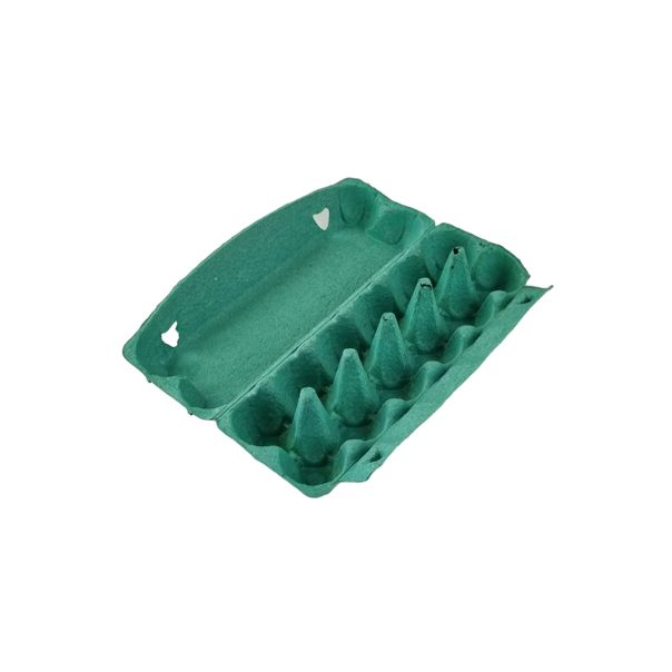 50 Recyclable 12-Egg Egg Cartons Full Dozen - Brown / Charcoal / Green / Purple