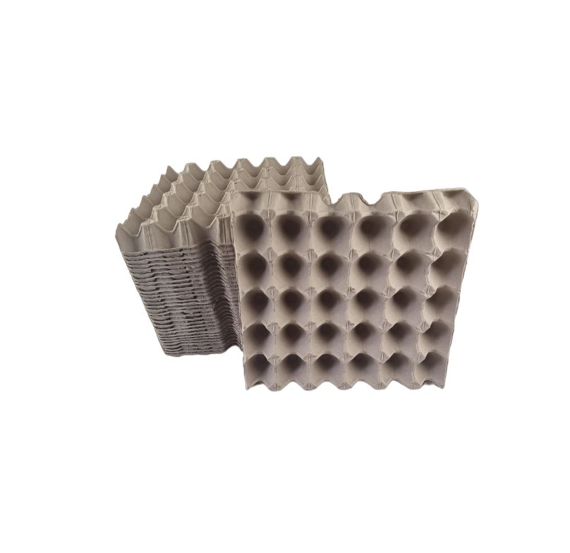 50 X Brown Pocket Egg Trays Cardboard Fillers For 30 Eggs