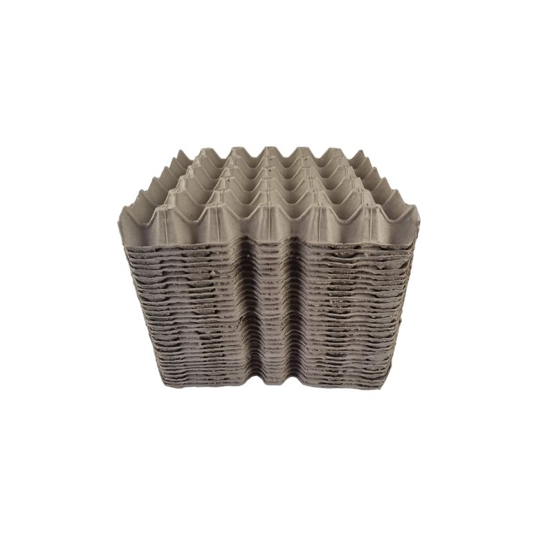 50 X Brown Pocket Egg Trays Cardboard Fillers For 30 Eggs