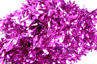 50 X Christmas Tinsel Thick Xmas Garland Tree Decorations - Hot Pink