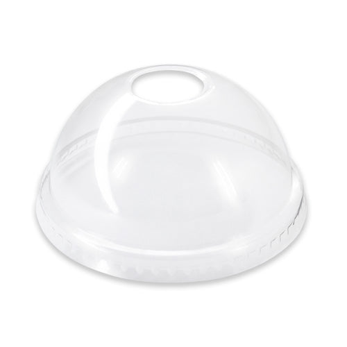 50 X Drinking Cups Clear Pp With Clear Dome Lid 22Oz / 20Ml