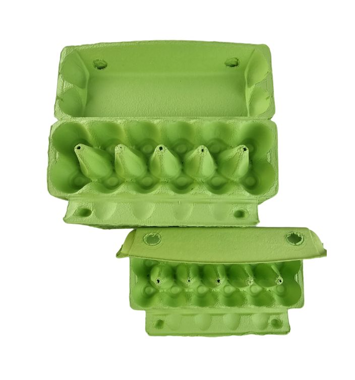 50 X Lime Green Full Dozen Carton 12-Egg Recyclable Egg Cartons