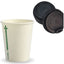 500 Cups + 500 Lids Disposable Biocup Coffee 280Ml/350Ml Bulk Paper Takeaway