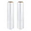 500mm x 400m Stretch Film Pallet Shrink Wrap 2 Rolls Package Use Plastic Clear