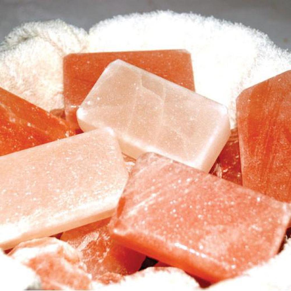 5x Himalayan Salt Bath Bars Pack – Natural Salt Rock Pink or White Options