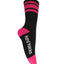 6 Pairs X Hard Yakka Womens Bamboo Work Socks Black/Pink