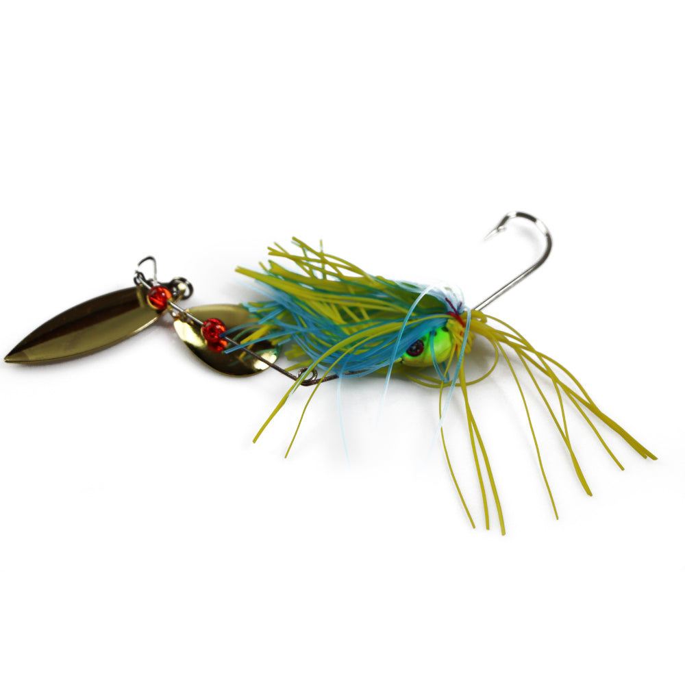 6 x Premium Double Blade Spinnerbaits Spinner Bait Bass Trout Fishing Lures 16G