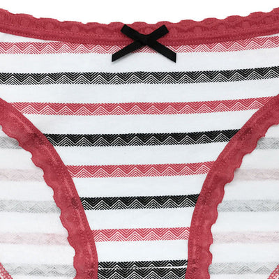 6 x Womens Sheer Spandex / Cotton Briefs - Assorted Colours Underwear Undies 89487
