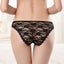 6 x Womens Solid Transparent Lace Back Briefs Undies Sexy Underwear Jocks
