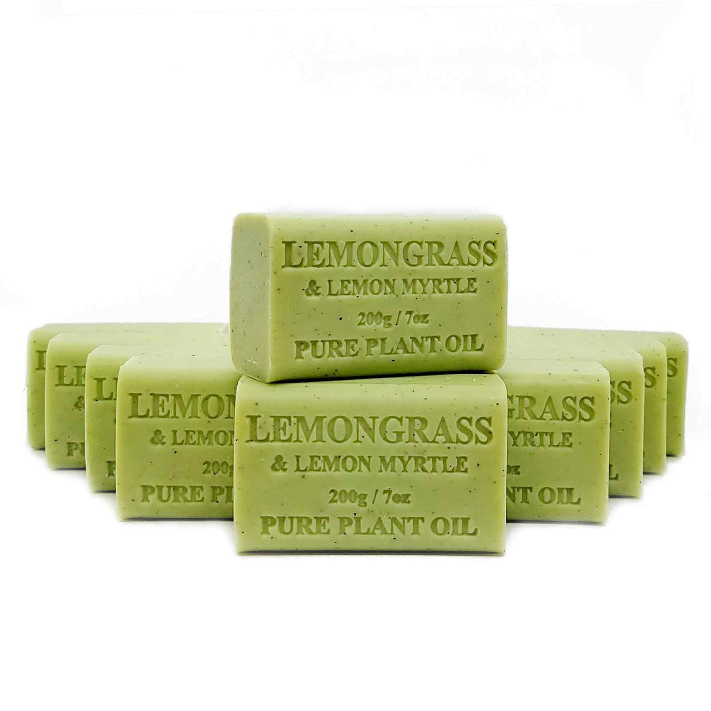 Orku 65x 200g Plant Oil Soap Lemongrass Lemon Myrtle Bar Australian